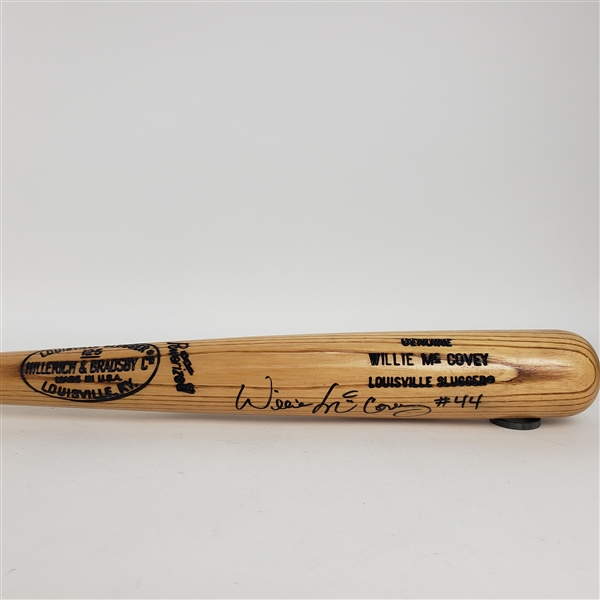 1980s Willie McCovey San Francisco Giants Signed H&B Louisville Slugger Bat (JSA)