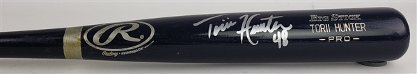 2005 Torii Hunter Minnesota Twins Signed Rawlings Adirondack Professional Model Bat (MEARS LOA/JSA)