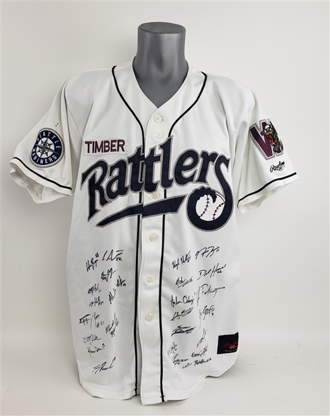 2010 Wisconsin Timber Rattlers Team Signed Jersey w/ 25 Signatures Including Khris Davis, Jake Odorizzi & More (MEARS LOA/JSA)