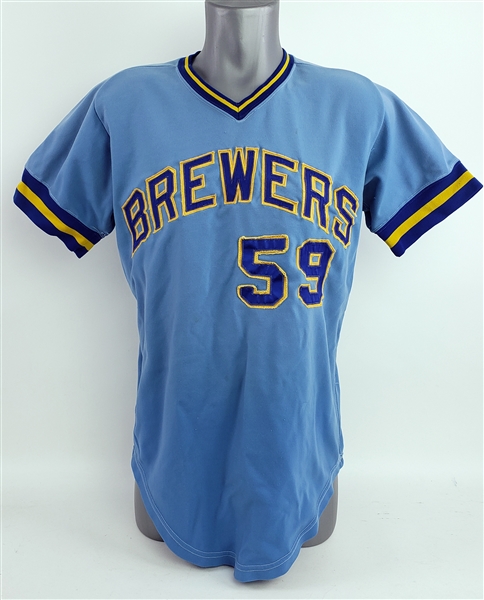 1972 Milwaukee Brewers #59 Road Jersey (MEARS LOA)