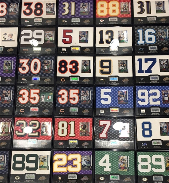 2000s Signed Number Plaques (150+) Insert Cards