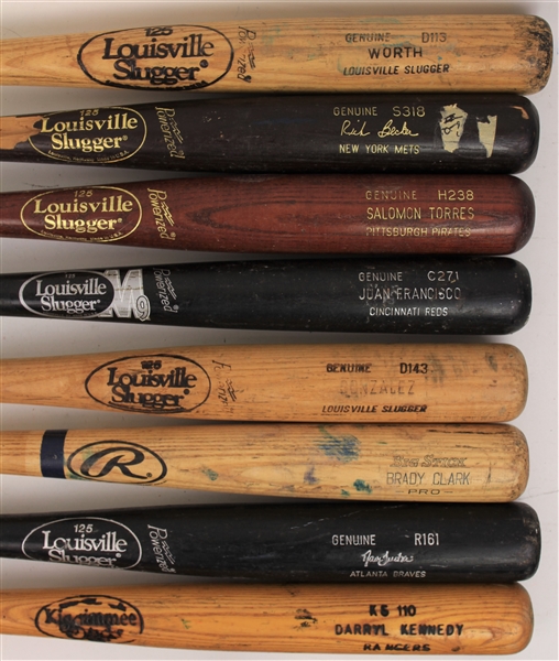 1970s-2010s Professional Model Game Used Bat Collection - Lot of 24 w/ Albert Belle Signed, Rafael Palmeiro, Hanley Ramirez & More (MEARS LOA) 