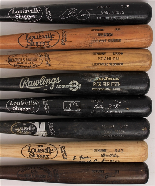 1970s-2010s Professional Model Game Used Bat Collection - Lot of 24 w/ Dwight Gooden, Chipper Jones, Gaylord Perry Signed & More (MEARS LOA)