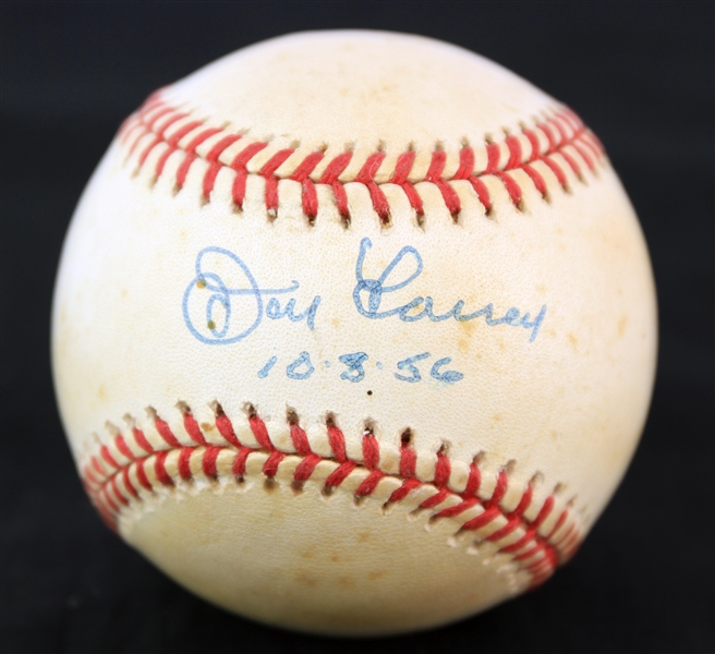 1995-99 Don Larsen New York Yankees Signed OAL Budig Baseball (JSA)