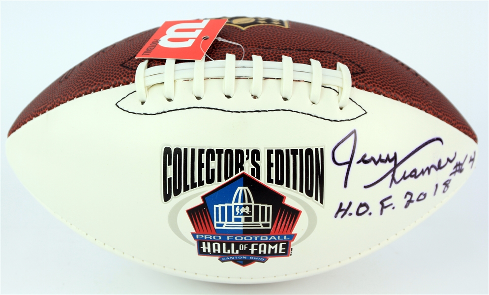 2018 Jerry Kramer Green Bay Packers Signed ONFL Goodell Hall of Fame Autograph Panel Football (JSA)