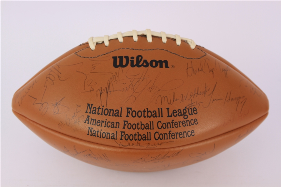 1980s Green Bay Packers Team Signed Wilson Rozelle Football (JSA)