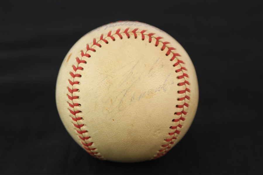 1963-69 Roberto Clemente Pittsburgh Pirates Signed ONL Giles Baseball (JSA Full Letter)