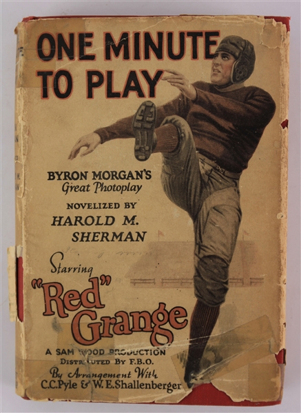 1926 Red Grange Chicago Bears One Minute to Play Hardcover Book