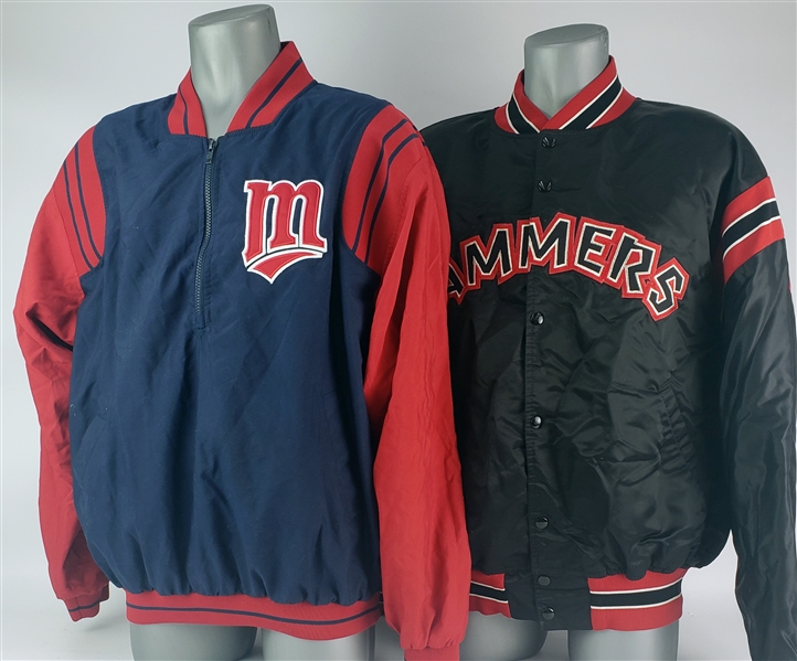 2000s Minnesota Twins & Jamestown Jammers Baseball Team Jackets - Lot of 2 (MEARS LOA)