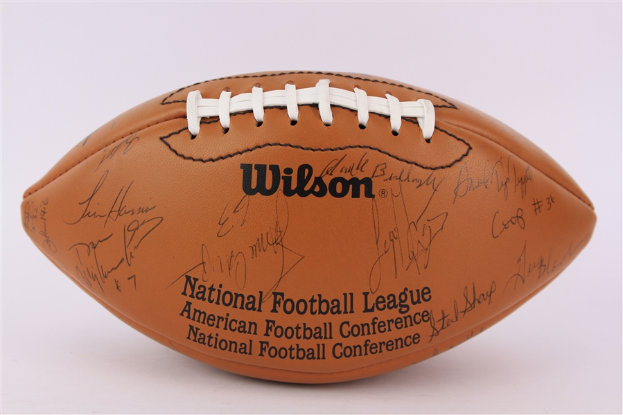 1980s Green Bay Packers Team Signed Wilson Rozelle Football (JSA) w/ Majik & Sharpe