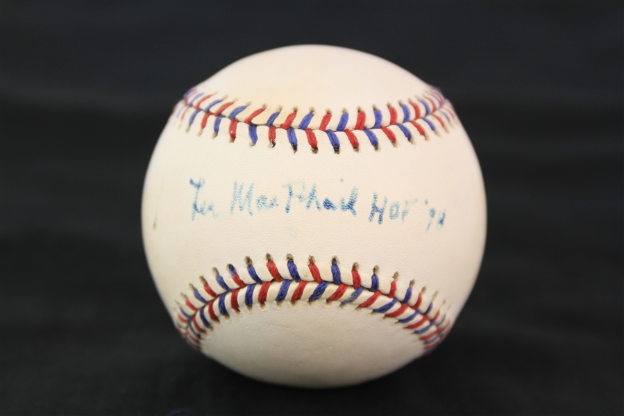 1995 Lee MacPhail AL President Signed Official All Star Game Baseball (JSA)
