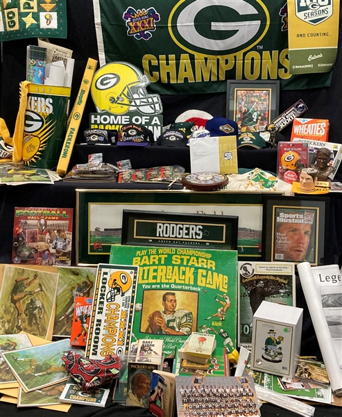 Large Collection of Green Bay Packers Memorabilia