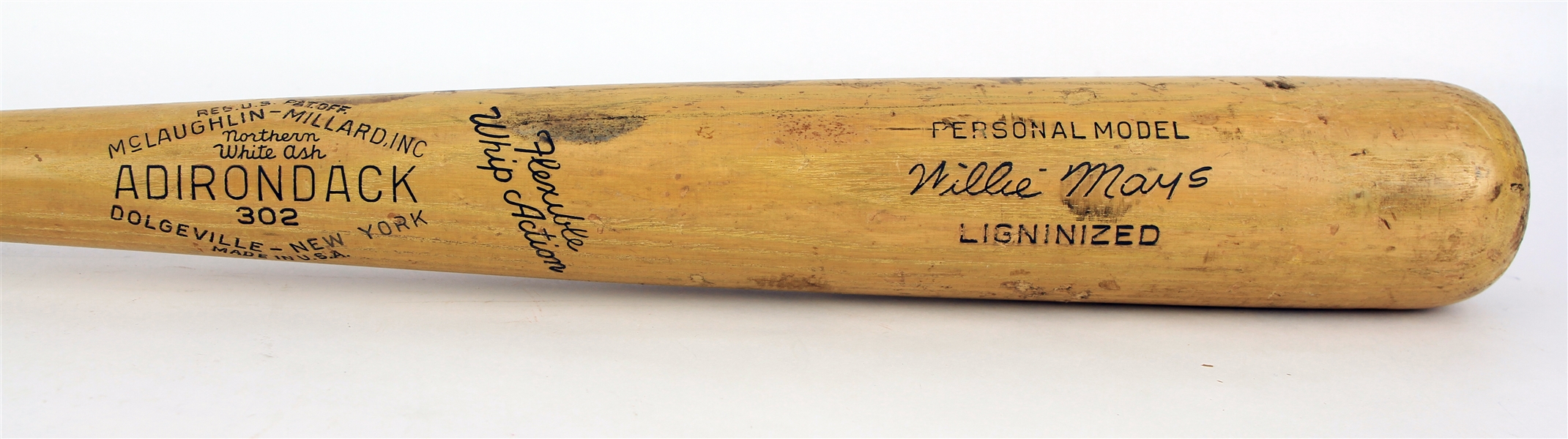 1951-57 Willie Mays New York Giants 34" Adirondack Store Model Bat 