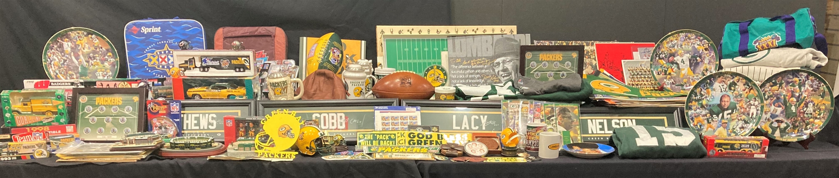 Lot of 75 + Green Bay Packers Memorabilia and Souvenirs