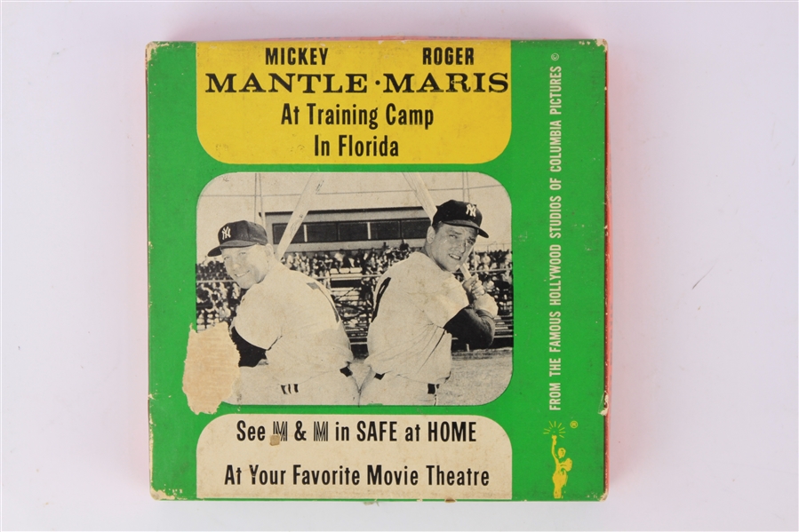 1962 Mickey Mantle Roger Maris New York Yankees At Training Camp in Florida 8mm Home Movie Reel