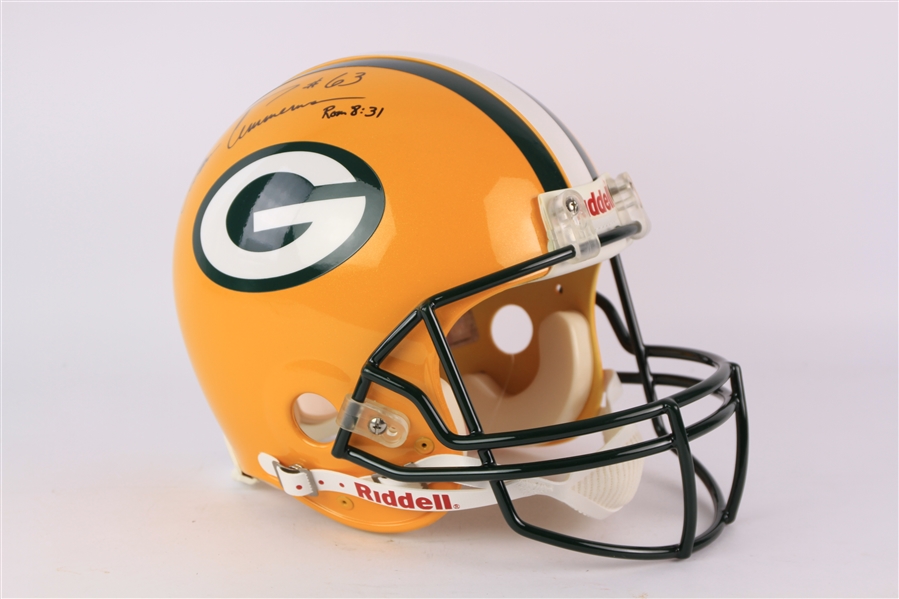 2009 Adam Timmerman Green Bay Packers Signed Full Size Helmet (JSA/Packers COA)