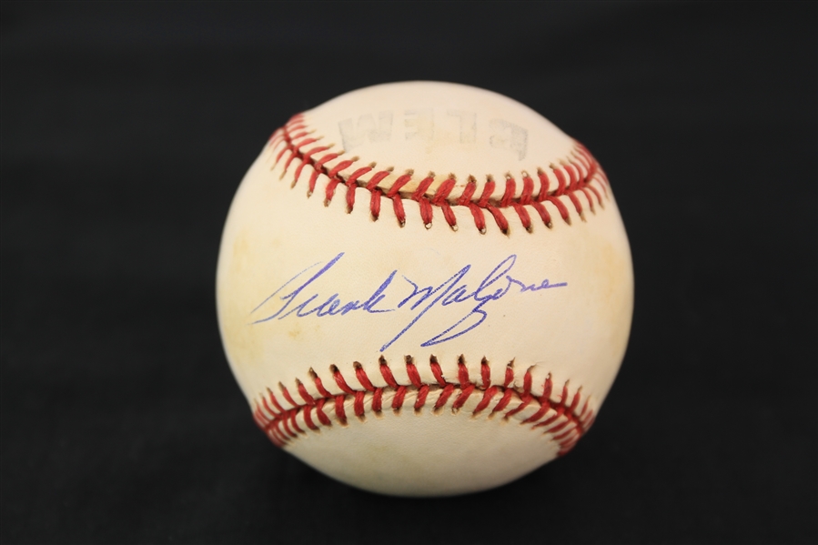 1995-99 Frank Malzone Boston Red Sox Signed OAL Budig Baseball (JSA)