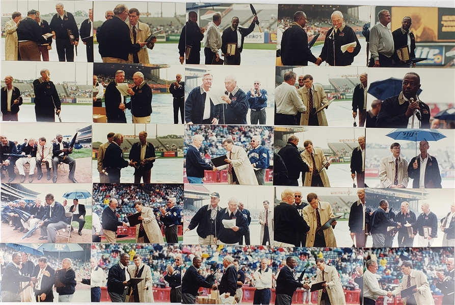 1997 Milwaukee Braves 1957 World Series Champions 40th Anniversary Celebration at County Stadium Original Photos - Lot of 50