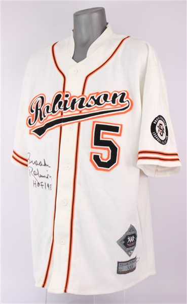 2000s Brooks Robinson Baltimore Orioles Signed Legends Collection Jersey (JSA)
