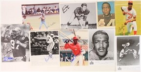1970s-80s Baseball Football Basketball Signed 8" x 10" Photos - Lot of 16 w/ Gary Carter, Charley Trippi, Earl Monroe & More (JSA)