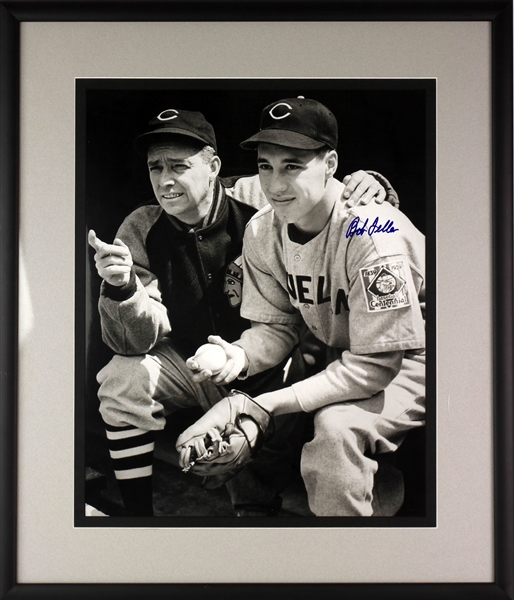 1939 Bob Feller Cleveland Indians Signed 18" x 27" Framed Black & White Photo (MEARS LOA)