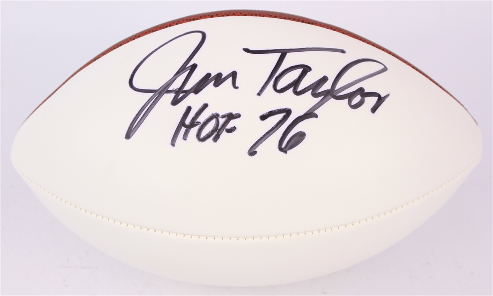 2010s Jim Taylor Green Bay Packers Signed ONFL Goodell Autograph Panel Football (PSA/DNA)