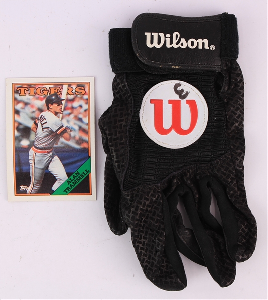 1990s Wilson #3 Game Worn Batting Glove (MEARS LOA)