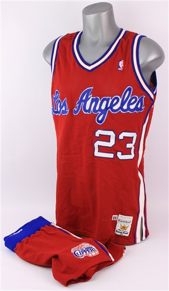 1988-89 Gary Grant Los Angeles Clippers Signed Game Worn Road Uniform (MEARS A10/JSA) Rookie Season
