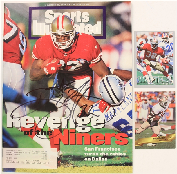 1994 Ricky Watters San Francisco 49ers Signed Sports Illustrated Magazine (JSA)