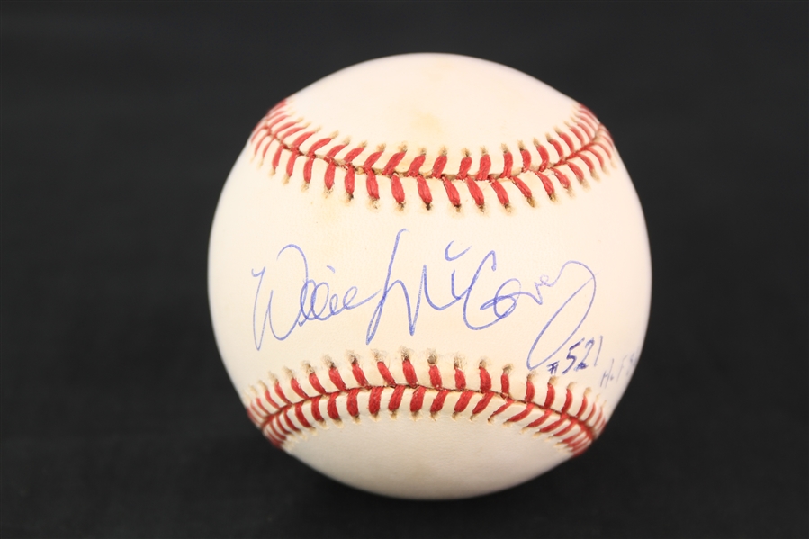 1995-99 Willie McCovey San Francisco Giants Signed ONL Coleman Baseball (JSA)