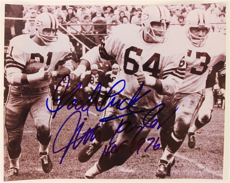 1980s Jim Taylor Green Bay Packers Signed 8" x 10" Photo (JSA)