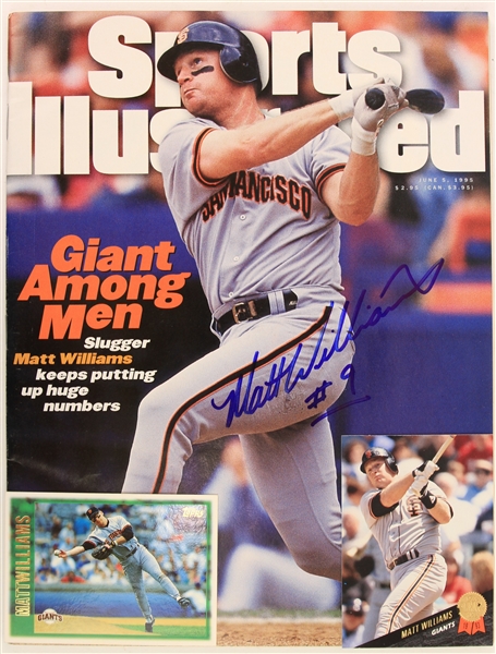 1995 Matt Williams San Francisco Giants Signed Sports Illustrated Magazine (JSA)