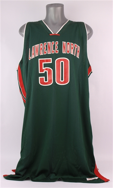 2004-06 Greg Oden Lawrence North Wildcats Game Worn High School Jersey (MEARS LOA)