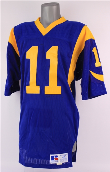 1989-90 Jim Everett Los Angeles Rams Signed Home Jersey (MEARS A5/JSA)