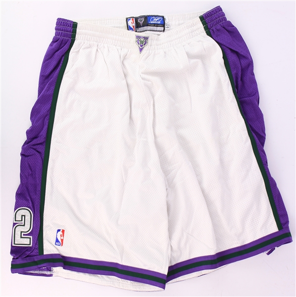 2001-06 Michael Redd Milwaukee Bucks Game Worn Uniform Shorts (MEARS LOA)