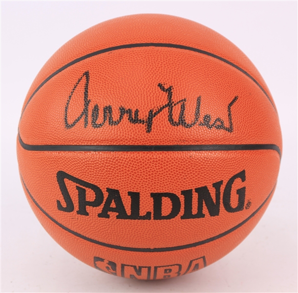 2000s Jerry West Los Angeles Lakers Signed ONBA Stern Basketball (JSA)