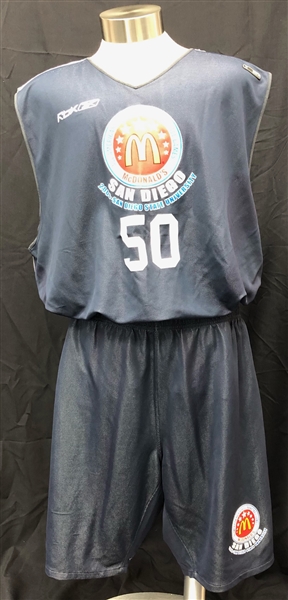 2006 Greg Oden McDonalds All American Game Reversible Practice Jersey w/ Shorts (MEARS LOA)