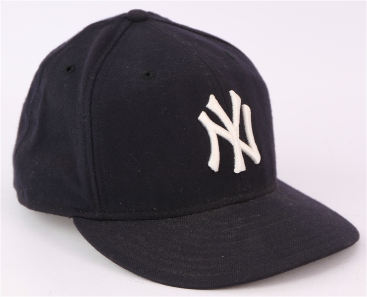 2000-01 New York Yankees #38 Game Worn Cap (MEARS LOA)
