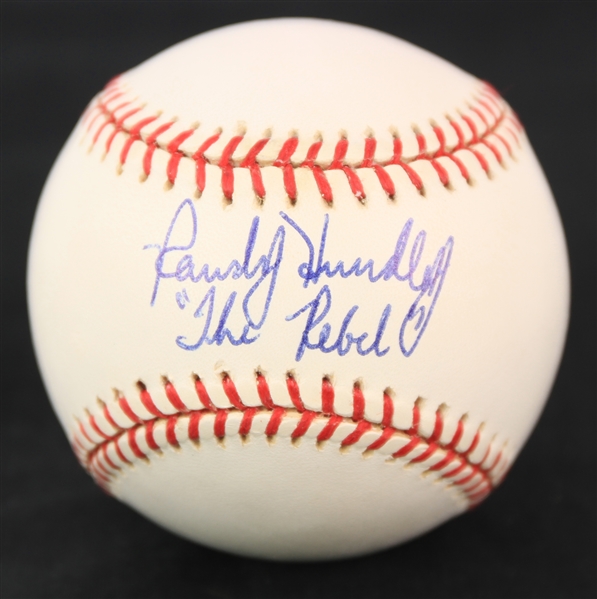 1995-99 Randy Hundley Chicago Cubs Signed ONL Coleman Baseball (JSA)