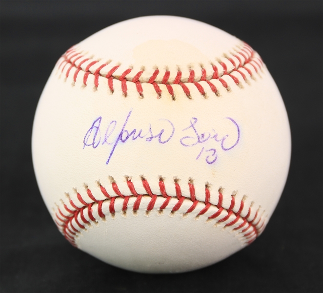 2000s Alfonso Soriano Chicago Cubs Signed OML Selig Baseball (JSA)