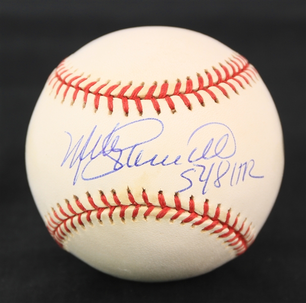 1995-99 Mike Schmidt Philadelphia Phillies Signed ONL Coleman Baseball (JSA)