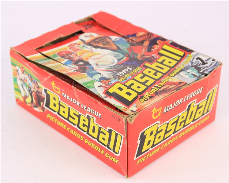 1978 Topps Baseball Trading Cards Empty Hobby Box
