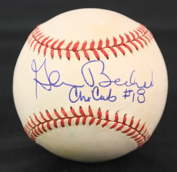 1995-99 Glenn Beckert Chicago Cubs Signed ONL Coleman Baseball (JSA)