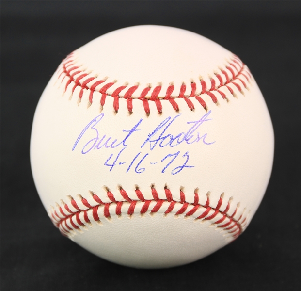 2000s Burt Hooton Chicago Cubs Signed OML Selig Baseball (JSA)