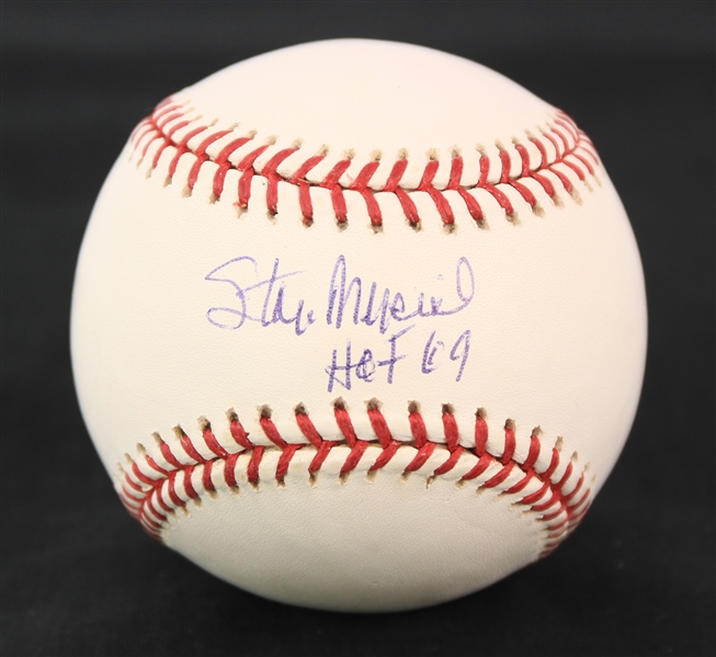 2000s Stan Musial St. Louis Cardinals Signed OML Selig Baseball (JSA)