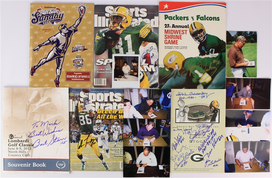 1976-2012 Green Bay Packers Signed Publications - Lot of 6 w/ Bart Starr, Jim Taylor, Desmond Howard & More (JSA)