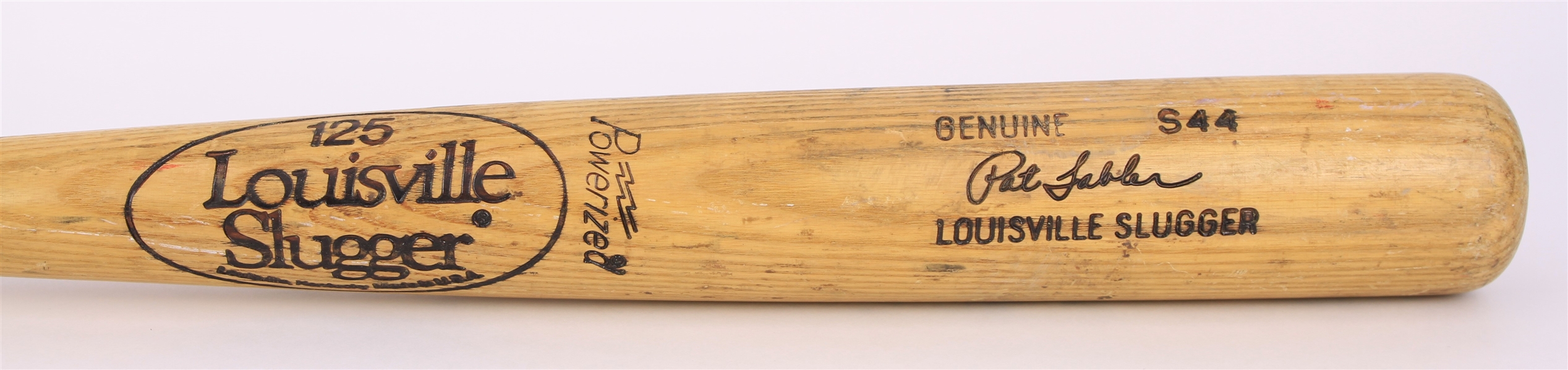 1981-82 Pat Tabler Chicago Cubs Louisville Slugger Professional Model Game Used Bat (MEARS LOA)