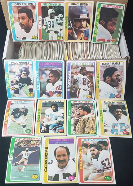 1978 Topps Football Card (Lot of 350+)