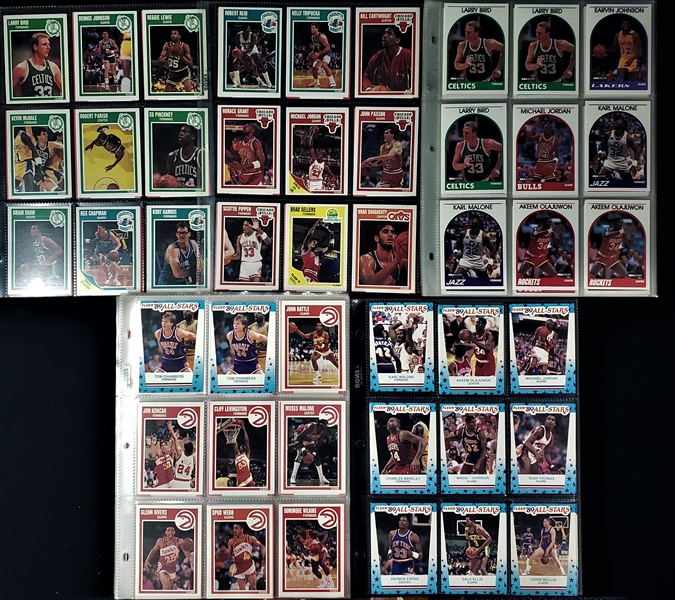 1989-1990 Hoops / Fleer Basketball Card Lot (250+)