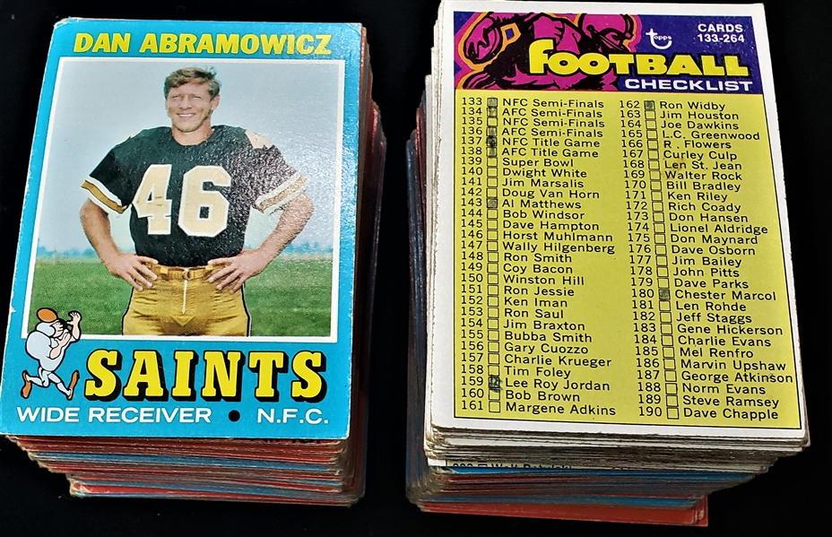 1971 Topps Football Card Lot (250+)